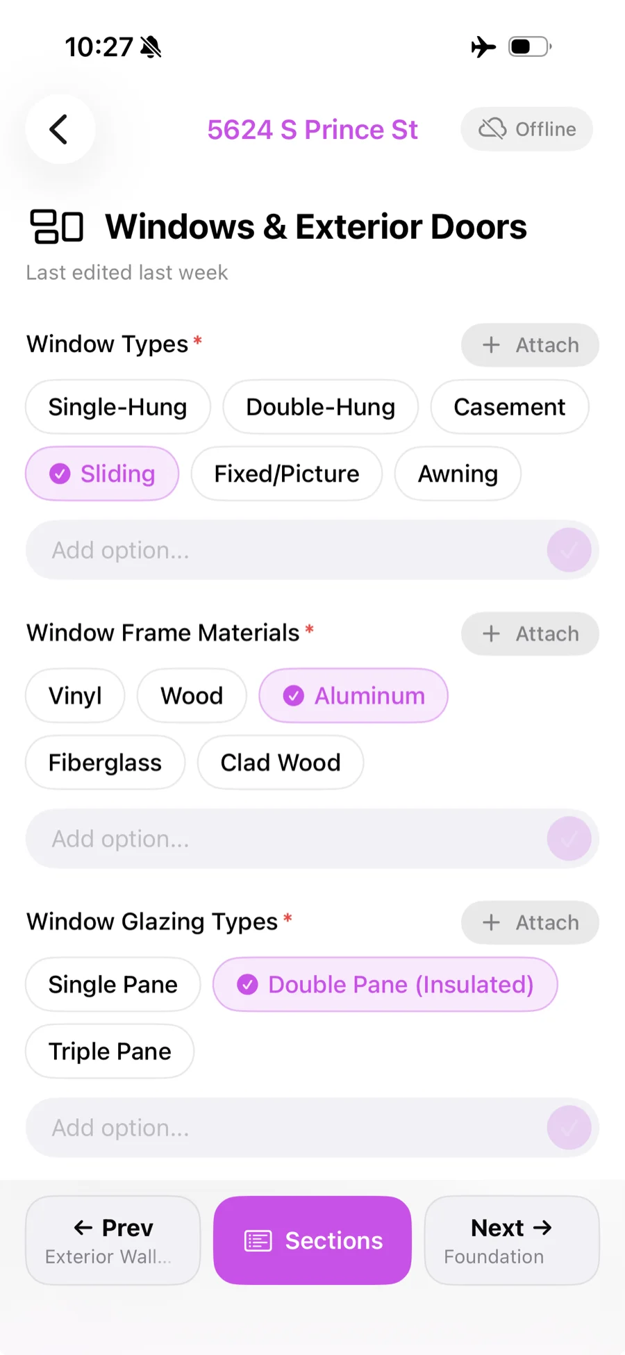 iOS multi-select field, working offline