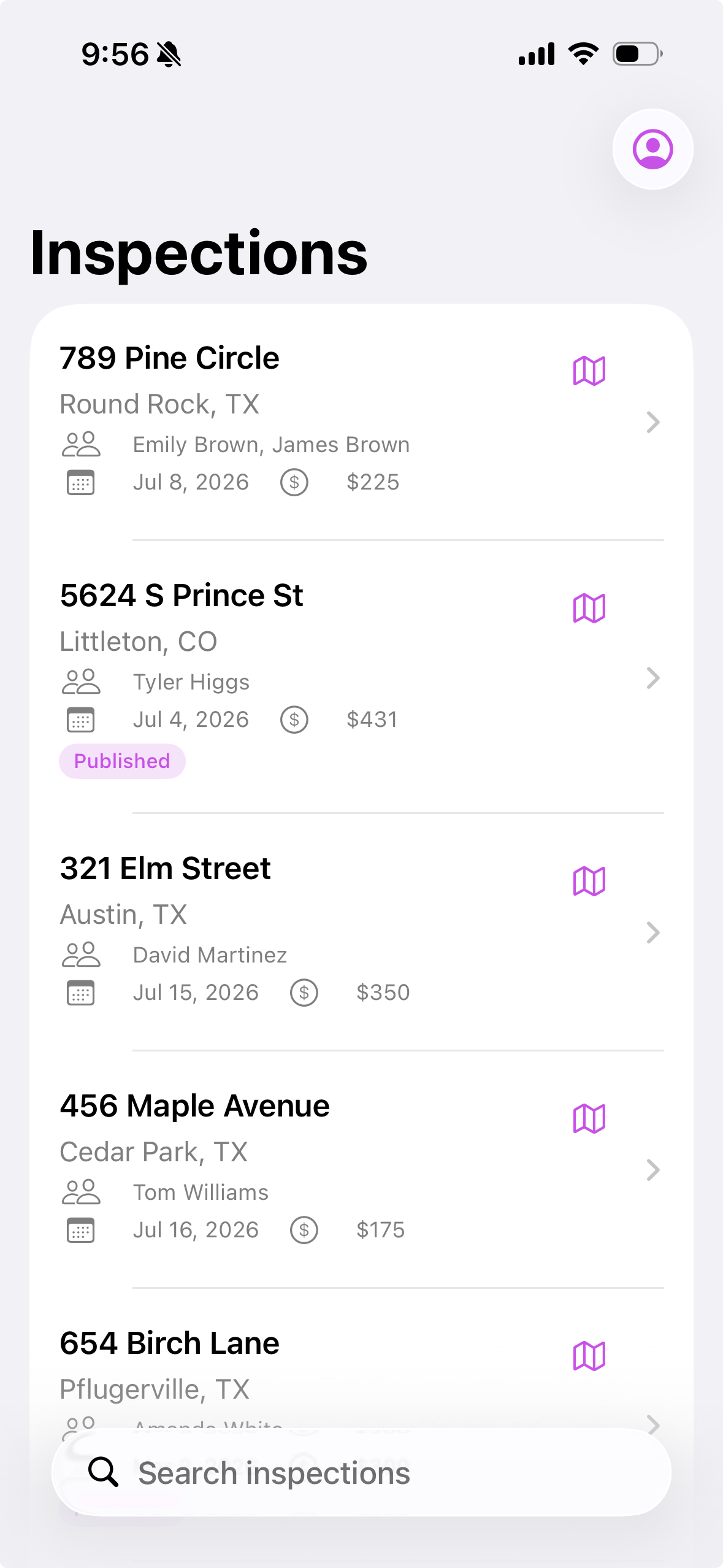 iOS Inspection List
