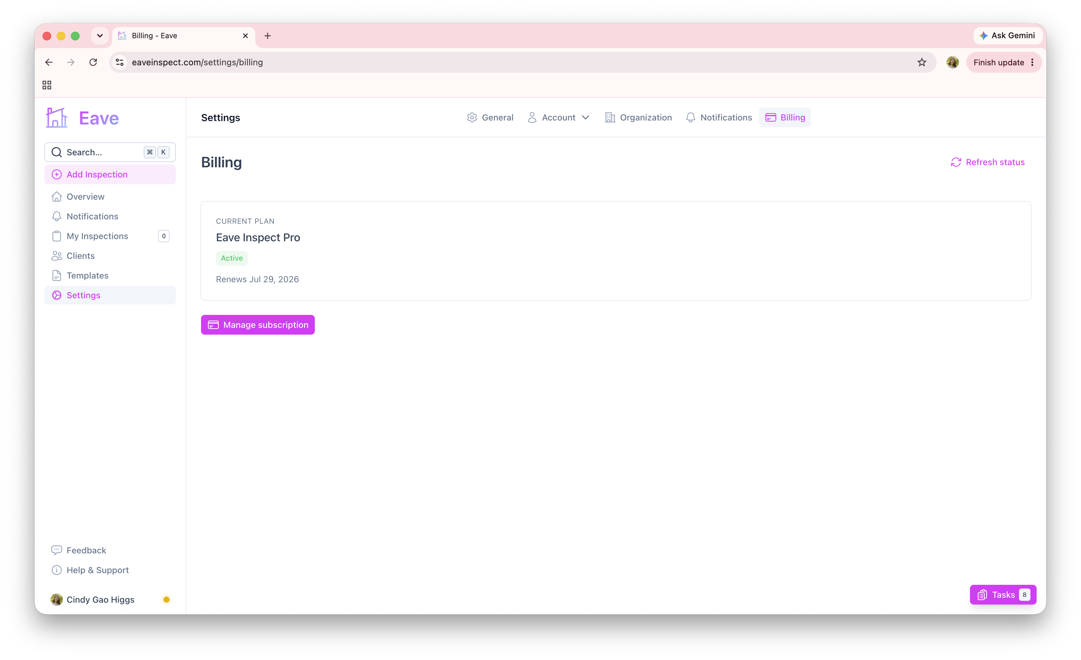 Pro Billing Settings